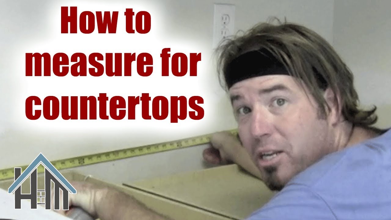 How To Measure Kitchen Counter Tops Easy Home Mender Youtube