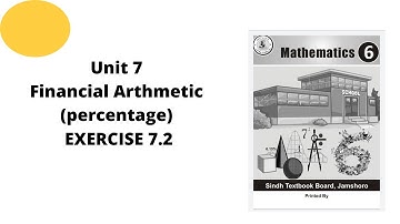 Unit 7 Exercise 7.1 Financial Arithmetic  ( Percentage) class 6 math sindh text book board jamshoro