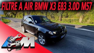BMW x3 e83 3.0d замена воздушного фильтра / comment changer filtre à air