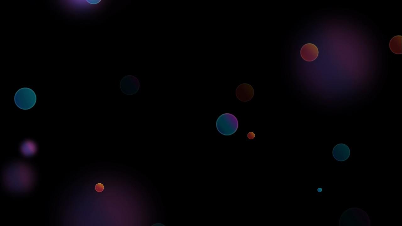 Bokeh light effects Black screen editing material YouTube