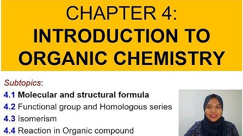 Matriculation Chemistry Lecture Subtopic 4.1 Semester 2 [Part 1]