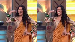 Big boss 7 Contestant Kamya Panjabi  Low Hip Saree Style