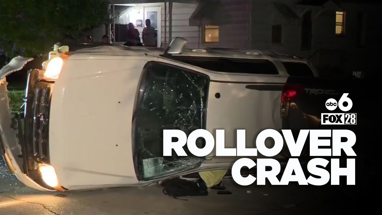 Man in custody after trying to flee from rollover crash: police - YouTube