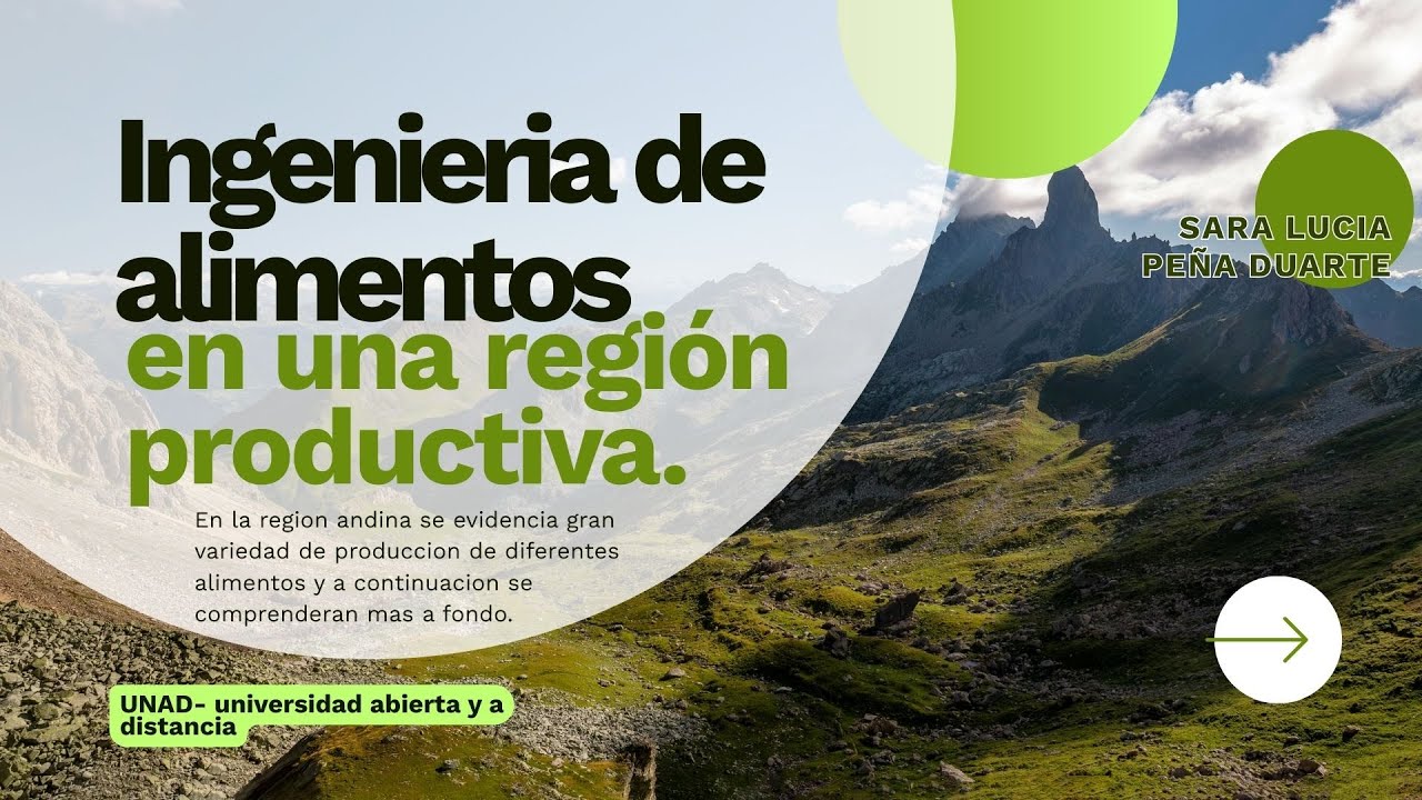 Presentación cadenas productivas de la region andina por Sara Peña.