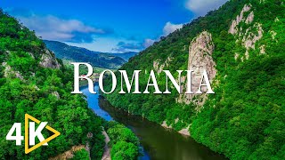 FLYING OVER ROMANIA (4K UHD)  Soothing Music Along With Beautiful Nature Videos  4K Video Ultra HD
