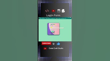 Login Form using HTML&CSS#shorts #youtubeshorts  #coding #webdevelopment #css#foryou