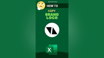 Copy Brand Logo in Excel #shorts #trending #viral #reels