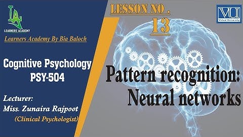 Cognitive Psychology (PSY504) VU | Lecture No.13 | Learners Academy By Bia Baloch
