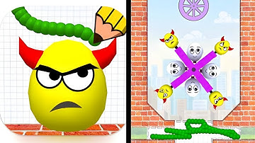 Draw To Smash: Logic Puzzle | All Game Levels 346-370 | Funny Logic Puzzle Gameplay Walkthrough