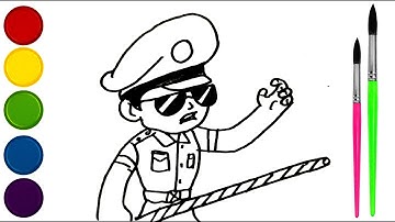 How to Draw little Singham desh ka sipahi - Step By Step Easy