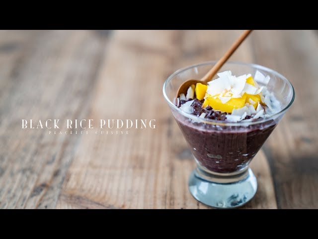 Black Rice Pudding (vegan) ☆ ブラックライスプディングの作り方
