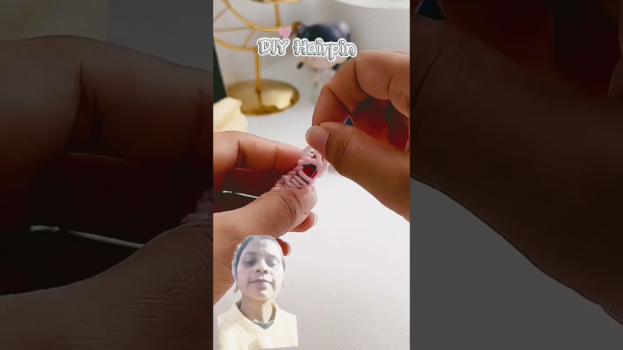 beautiful hair pin diy#craft #art #youtube #shorts