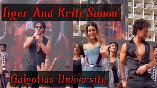 TIGER SHROFF AND KRITI SANON AT GALGOTIAS UNIVERSITY