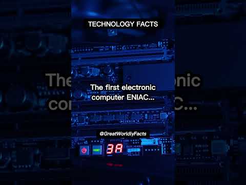 The first electronic computer, ENIAC...