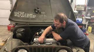 The M38A1 Jeep gets a new carburetor