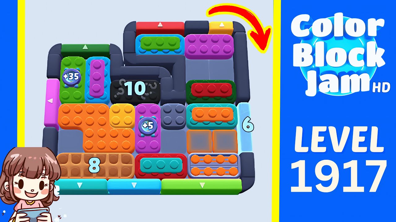 Color Block Jam Level 1027 (1917) Solution Walkthrough