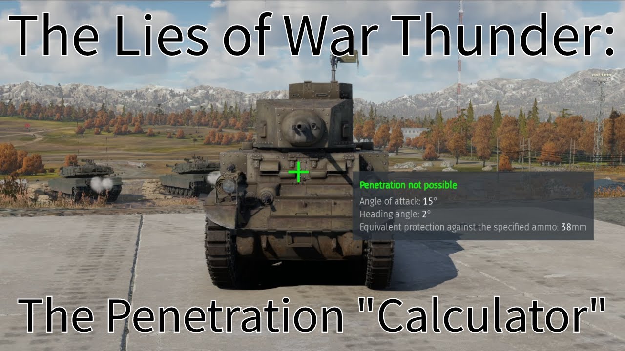 The Lies of War Thunder The Calculator YouTube