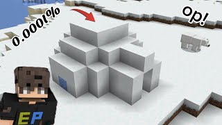 🔥 Minecraft 0.000% Chance Igloo Seed! 😱 🔥|| #minecraft #watch 