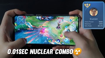 Global Gusion Handcam gameplay🔥 + Combo tutorial, training method
