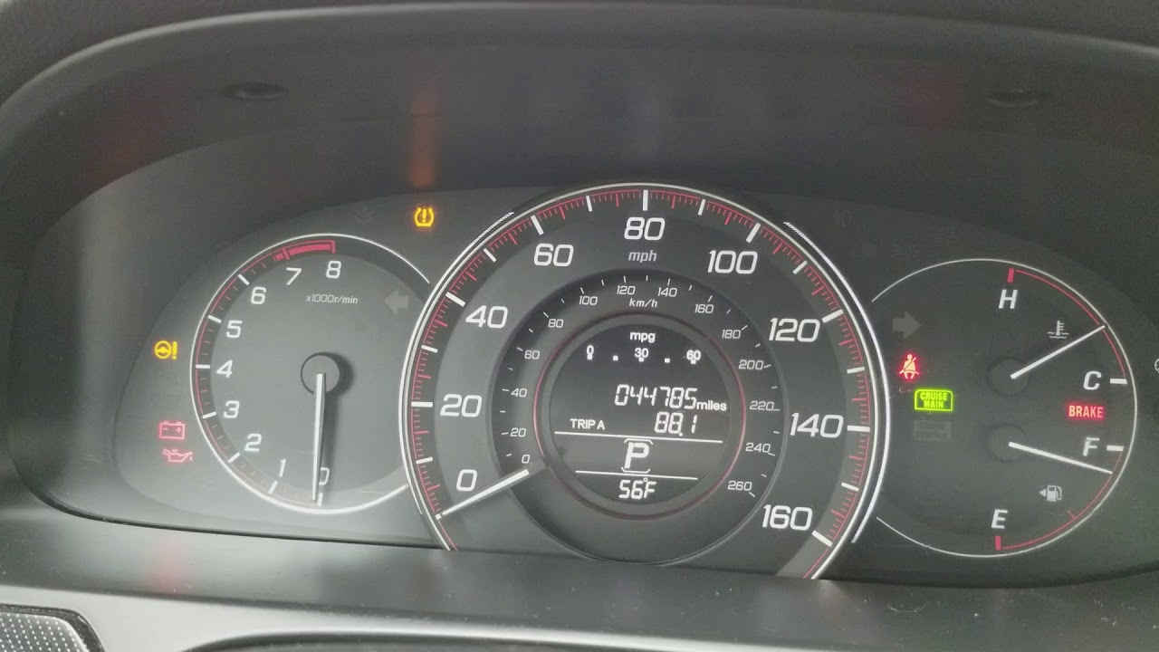 How to reset TPMS on 2014 Honda Accord - YouTube
