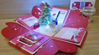 Lit Up Christmas Exploding Box