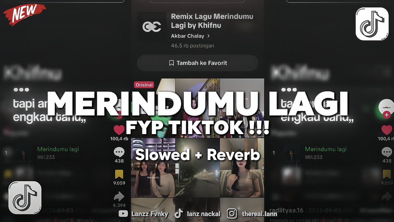 DJ MERINDUMU LAGI SLOWED REVERB - VIRAL TIKTOK !!!