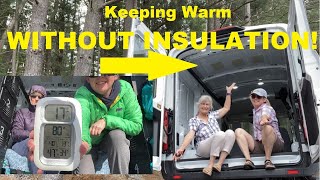 How We Keep Warm in Our NO BUILD Van Conversion / Lay Out (Without Insulation)