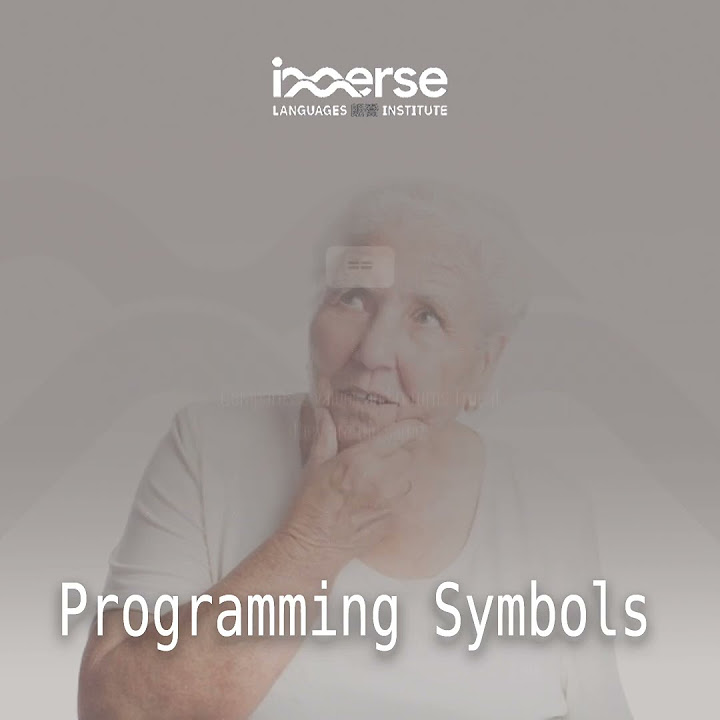 Programming Symbols - Fundamentals of Programming - YouTube