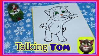 Talking Tom Talking Tom and Friends coloring techniques Говорящий Том раскраска