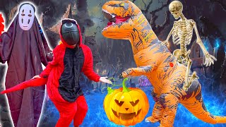 Changcady đi chơi halloween, hóa thân thành khủng long, zombie - Part 315