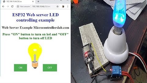 (Demo)Remotely control rely and lamp with ESP32 Web server