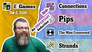 Nyt Connections Pips Mini Crossword And Strands  Feb 8 2026