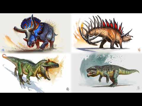 Dinossauros Guardiões - Aldian of Ancients: Comissão em TimeLapse