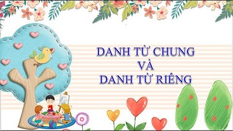 Danh từ chung và Danh từ riêng LTVC 4