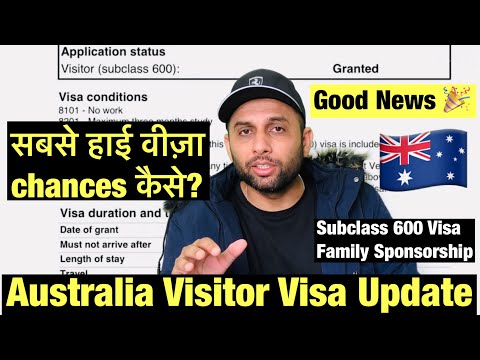 Australia Visitor Visa Update|High Visa Sucess|Family Sponsored Stream|Good News|Visa After Refusal