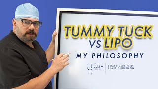 Tummy Tuck Vs Lipo - My Philosophy