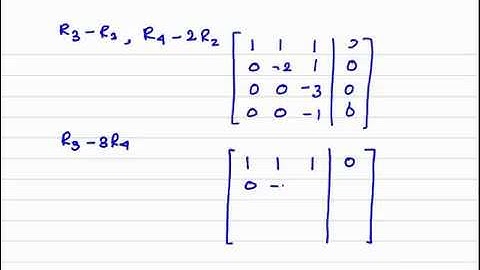 Homogeneous Systems Of Linear Equations - Trivial  Solutions