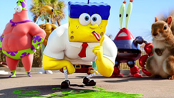 The Super-powered SpongeBob SQUAD Scene | The SpongeBob Movie: Sponge Out of Water 💛⚡ 4K