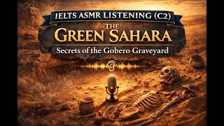 IELTS ASMR LISTENING (C2) - The Green Sahara: Secrets of the Gobero Graveyard