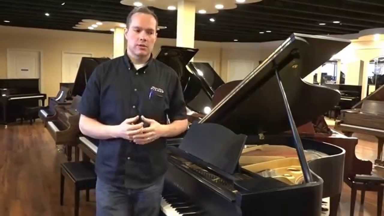 1968 Yamaha G2 Grand Piano Ebony Satin Refinished