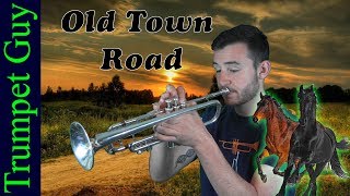 Old Town Road played on the Trumpet chords