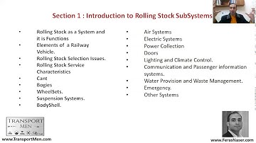 Chapter 2 | Section 1 A | Introduction to Railway Rolling Stock