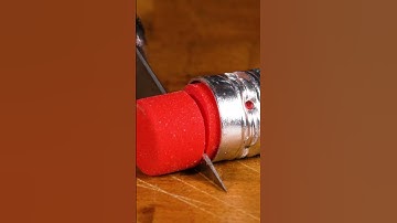 Cutting Eraser Close Up #satisfying #macro #asmr