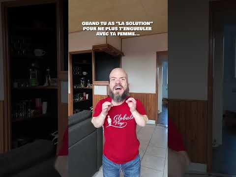 La solution pour ne plus t'engueuler avec ta femme 🤣 #shorts