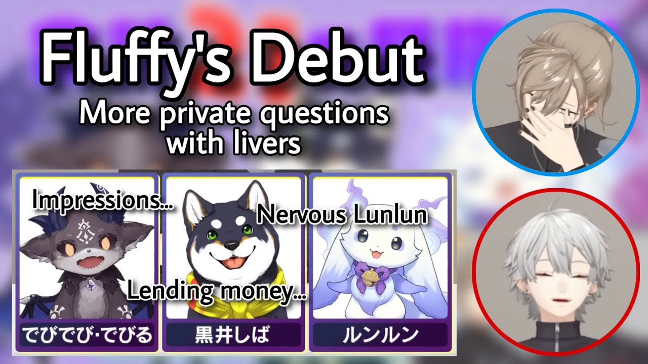 fluffy's debut: more private questions with livers | Nijisanji eng subs