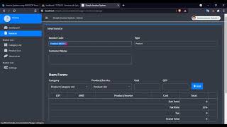 Invoice System in PHP Demo