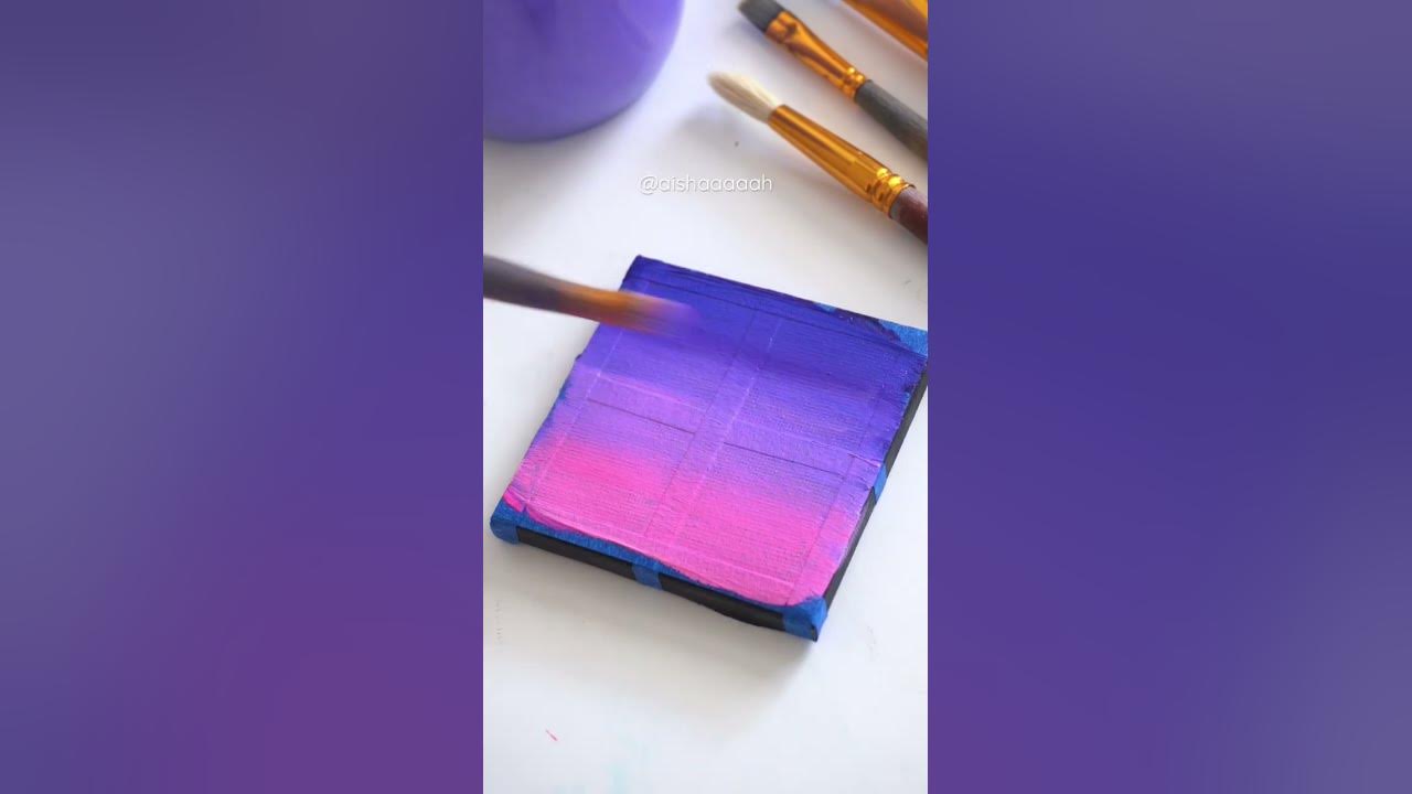 acrylic painting on mini canvas, 2 × 2, me, 2022 : r/painting