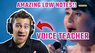 Teenage GIRL Sings LOWER Than YOU | Diana Ankudinova - Can't Help Falling In Love (Reaction)
