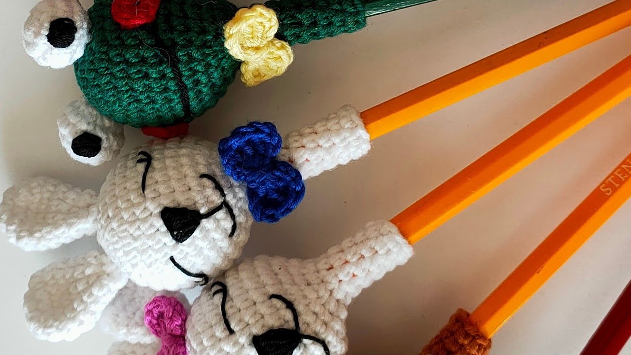 ❣️ÇOK KOLAY AMİGURİMİ KALEM BAŞLIĞI YAPIMI -⭐✏️