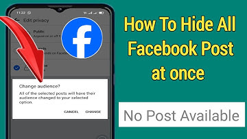 How to hide all post on Facebook in just one click (2024) | Make Facebook photos or post private